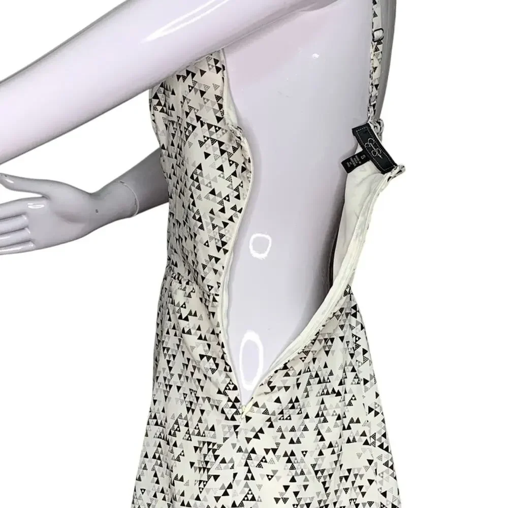 Jessica Simpson Mimi Dress Sleeveless Adjustable Straps Geometric Print Size S